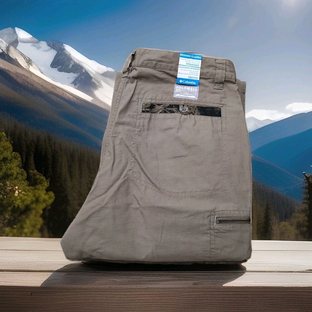 COLUMBIA LOCK N' LOAD HUNTING PANTS BEIGE 7 POCKET MENS SIZE 36X32  NWT ($80)